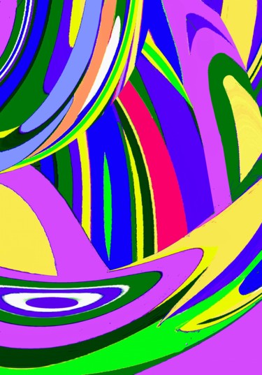 Цифровое искусство под названием "Color Mix IV" - Peter Jalesh, Подлинное произведение искусства, Цифровая живопись