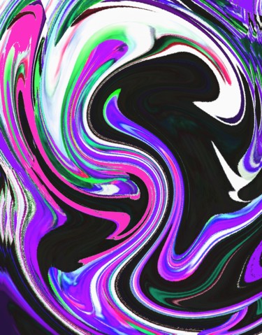Цифровое искусство под названием "Wind - tossing up t…" - Peter Jalesh, Подлинное произведение искусства, Цифровая живопись