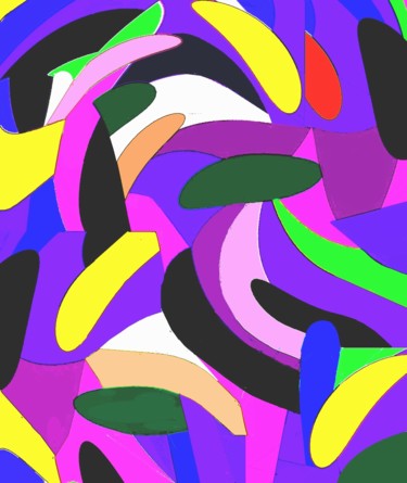 Цифровое искусство под названием "Merengue Mix IX" - Peter Jalesh, Подлинное произведение искусства, Цифровая живопись