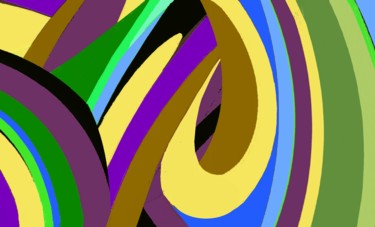 Digital Arts titled "A Pumkin Curl" by Peter Jalesh, Original Artwork, Digital Painting