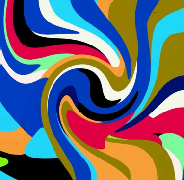 Arts numériques intitulée "The Swan Lake" par Peter Jalesh, Œuvre d'art originale, Peinture numérique
