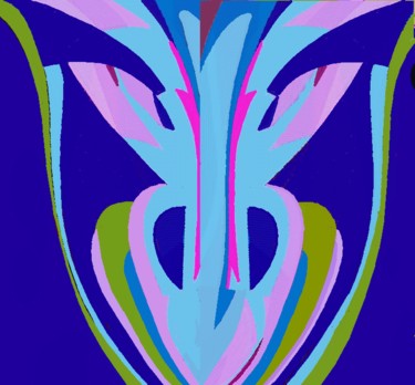 Arts numériques intitulée "Roumanian Vase" par Peter Jalesh, Œuvre d'art originale, Peinture numérique