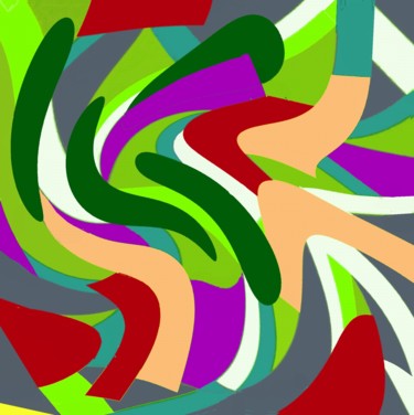 Digital Arts titled "Game of colors I" by Peter Jalesh, Original Artwork, Digital Painting