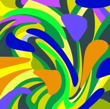 Digital Arts titled "Game of colors II" by Peter Jalesh, Original Artwork, Digital Painting