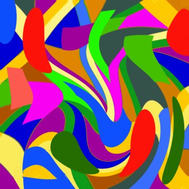 Digital Arts titled "Game-of-colors VII" by Peter Jalesh, Original Artwork, Digital Painting