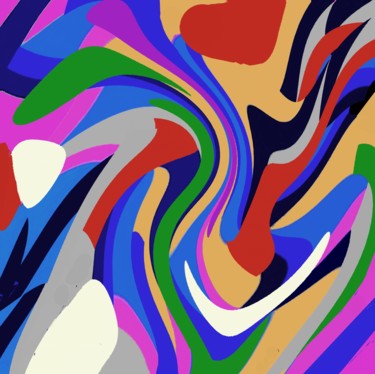 Digital Arts titled "Game-of-colors VIII" by Peter Jalesh, Original Artwork, Digital Painting