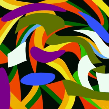 Digital Arts titled "Game-of-colors X" by Peter Jalesh, Original Artwork, Digital Painting