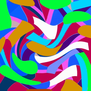 Digital Arts titled "Game-of-colors #12" by Peter Jalesh, Original Artwork, Digital Painting