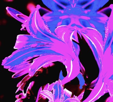Arts numériques intitulée "Oriental Lily" par Peter Jalesh, Œuvre d'art originale, Peinture numérique
