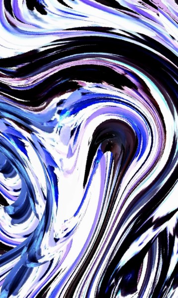 Цифровое искусство под названием "Brush Stroke" - Peter Jalesh, Подлинное произведение искусства, Цифровая живопись