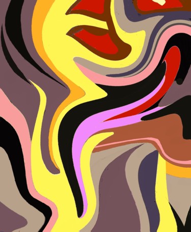 Цифровое искусство под названием "Silent music fior e…" - Peter Jalesh, Подлинное произведение искусства, Цифровая живопись