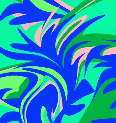Arte digitale intitolato "Palm grove" da Peter Jalesh, Opera d'arte originale, Pittura digitale