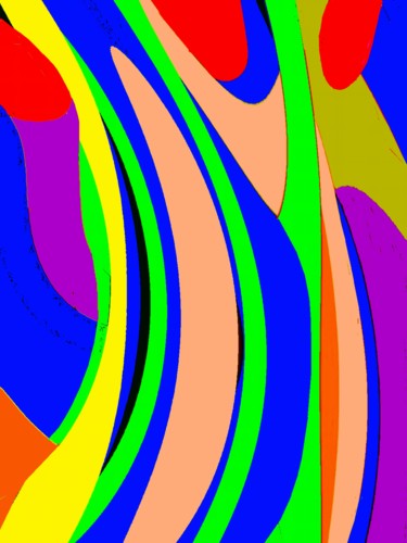 Arts numériques intitulée "Harp III" par Peter Jalesh, Œuvre d'art originale, Peinture numérique