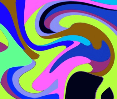 Цифровое искусство под названием "Escargot" - Peter Jalesh, Подлинное произведение искусства, Цифровая живопись