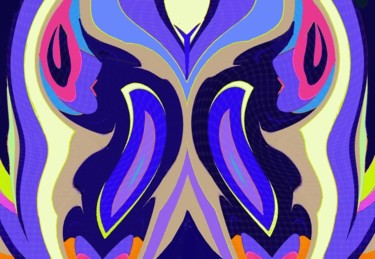 Digitale Kunst mit dem Titel "Butterfly Design" von Peter Jalesh, Original-Kunstwerk, Digitale Malerei