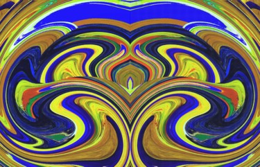 Digital Arts titled "The miraculous flow…" by Peter Jalesh, Original Artwork, Digital Painting