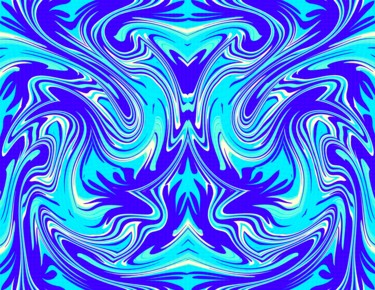 Digital Arts titled "Blue Spectrum" by Peter Jalesh, Original Artwork, Digital Painting