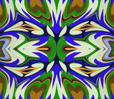 Цифровое искусство под названием "Stony lilies" - Peter Jalesh, Подлинное произведение искусства, Цифровая живопись