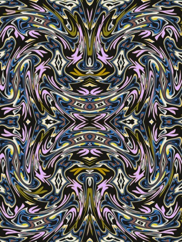 Digital Arts titled "Among scrub pines" by Peter Jalesh, Original Artwork, Digital Painting