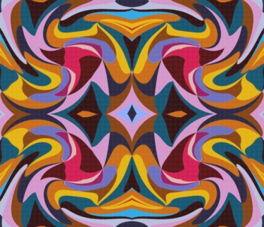 Digital Arts titled "A colorful digressi…" by Peter Jalesh, Original Artwork, Digital Painting