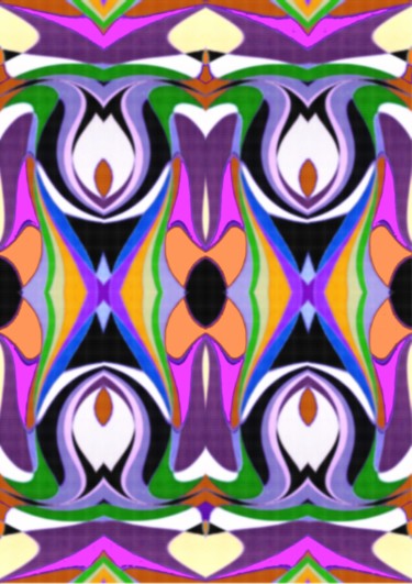 Цифровое искусство под названием "Lotus Flowers" - Peter Jalesh, Подлинное произведение искусства, Цифровая живопись