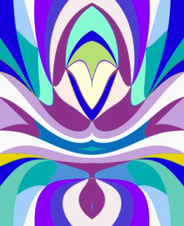 Цифровое искусство под названием "Lily II" - Peter Jalesh, Подлинное произведение искусства, Цифровая живопись