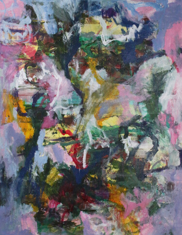 Pittura intitolato "Tormenta de flores" da Peter Kilb, Opera d'arte originale, Acrilico