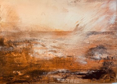 Malerei mit dem Titel "Wüste I" von Peter Lang, Original-Kunstwerk, Acryl