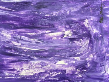 Painting titled "Essence of Violet" by Peter Malmberg, Original Artwork, Acrylic