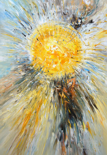 Painting titled "Let The Sun Shine M1" by Peter Nottrott, Original Artwork, Acrylic