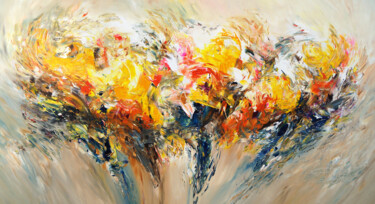 Malerei mit dem Titel "Sunny Nature XXL 1" von Peter Nottrott, Original-Kunstwerk, Acryl