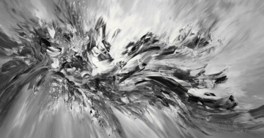 Картина под названием "Black And White Mov…" - Peter Nottrott, Подлинное произведение искусства, Акрил