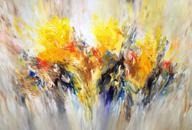Malerei mit dem Titel "Sunny Nature XL 3" von Peter Nottrott, Original-Kunstwerk, Acryl