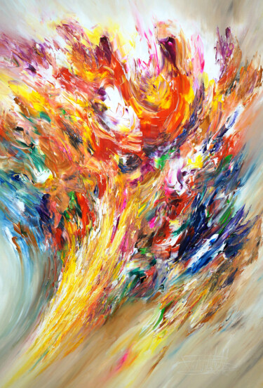 Картина под названием "Celebration M 5" - Peter Nottrott, Подлинное произведение искусства, Акрил