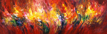 Pittura intitolato "Slim: Energy Red 1" da Peter Nottrott, Opera d'arte originale, Acrilico