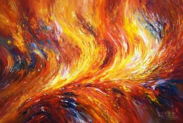 Painting titled "Hot Deep Emotions..…" by Peter Nottrott, Original Artwork, Acrylic