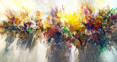Pintura titulada "Abstract Energy XXL…" por Peter Nottrott, Obra de arte original, Acrílico