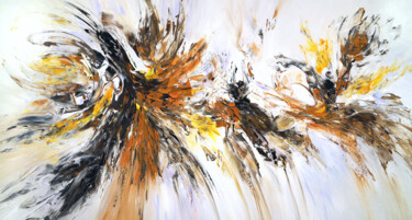 Peinture intitulée "Nature Abstraction…" par Peter Nottrott, Œuvre d'art originale, Acrylique