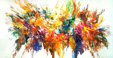 Картина под названием "Energy Field L 3" - Peter Nottrott, Подлинное произведение искусства, Акрил