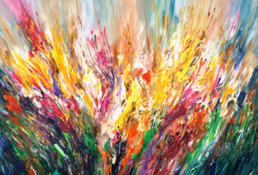 Peinture intitulée "Sunny Summer Day XL…" par Peter Nottrott, Œuvre d'art originale, Acrylique