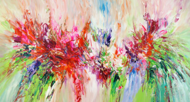 Painting titled "Springtime Adventur…" by Peter Nottrott, Original Artwork, Acrylic