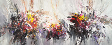 Pittura intitolato "Slim: Abstraction 1" da Peter Nottrott, Opera d'arte originale, Acrilico