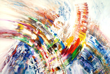 Peinture intitulée "Abstract Dreamland…" par Peter Nottrott, Œuvre d'art originale, Acrylique