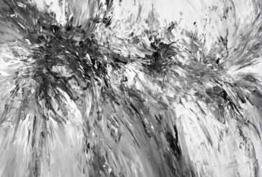 Картина под названием "Abstraction Black A…" - Peter Nottrott, Подлинное произведение искусства, Акрил