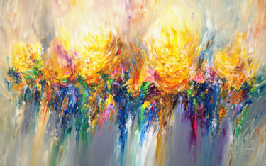 Картина под названием "Abstract Energy XXX…" - Peter Nottrott, Подлинное произведение искусства, Акрил