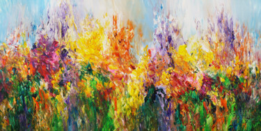 Painting titled "Sunny Summer Day XX…" by Peter Nottrott, Original Artwork, Acrylic