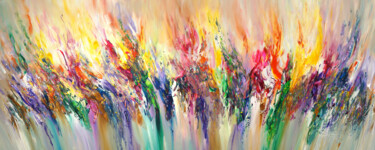 Pittura intitolato "Slim: Flowery Inspi…" da Peter Nottrott, Opera d'arte originale, Acrilico