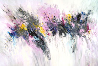 Pittura intitolato "Soft Flow XL 1" da Peter Nottrott, Opera d'arte originale, Acrilico