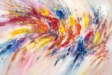 Pittura intitolato "Energy Storm XL 1" da Peter Nottrott, Opera d'arte originale, Acrilico