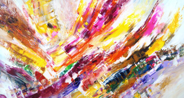Картина под названием "Vibrant Energy L 1" - Peter Nottrott, Подлинное произведение искусства, Акрил